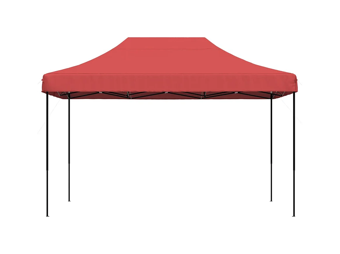 Carpa de recepción plegable retráctil burdeos 410x279x315 cm