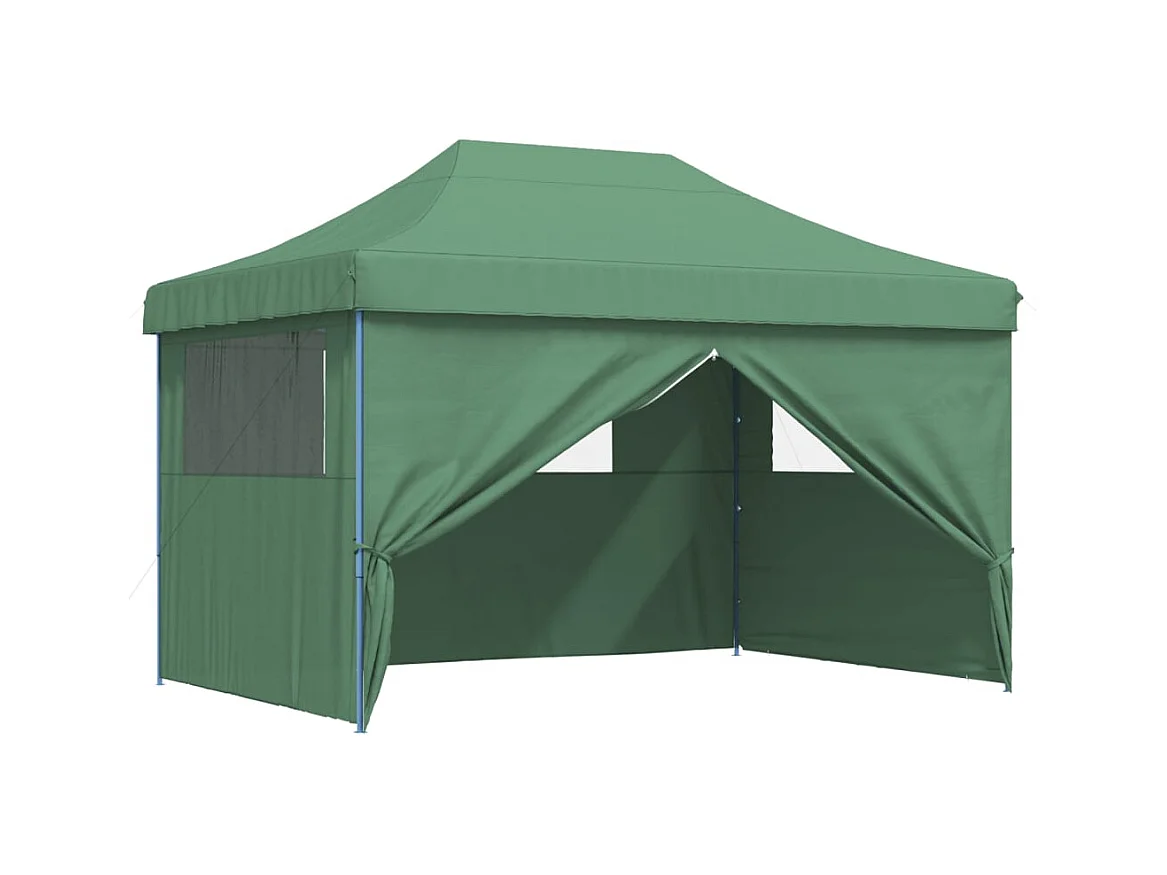 Grünes 4-seitiges Pop-up-Faltempfangszelt