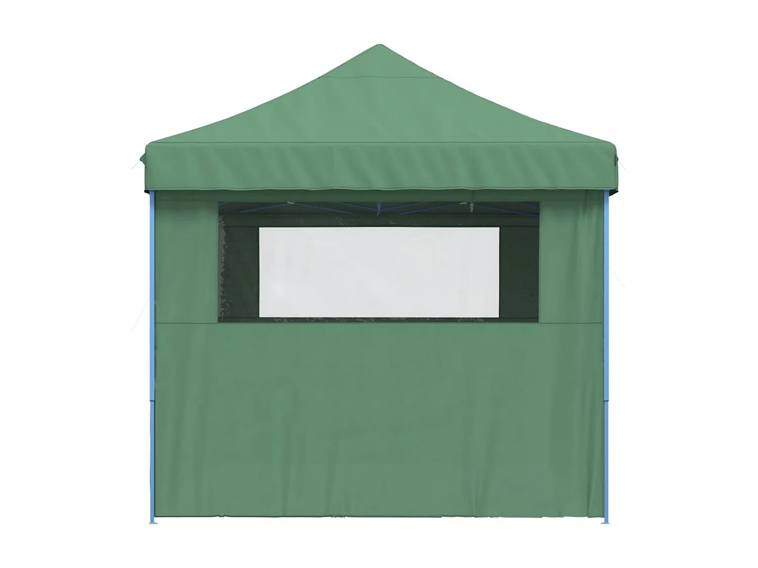 Carpa de recepción plegable emergente de 4 lados de color verde