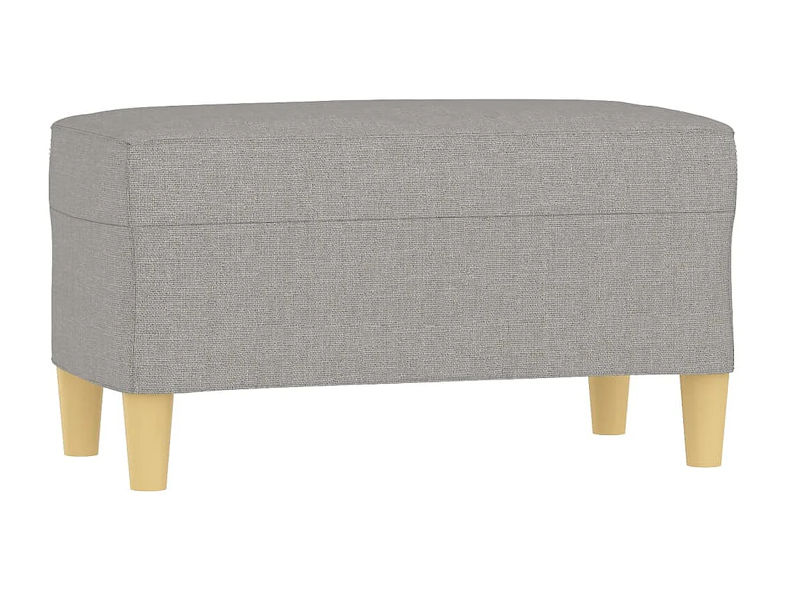 Banco Gris Claro 70x35x41 cm Tela