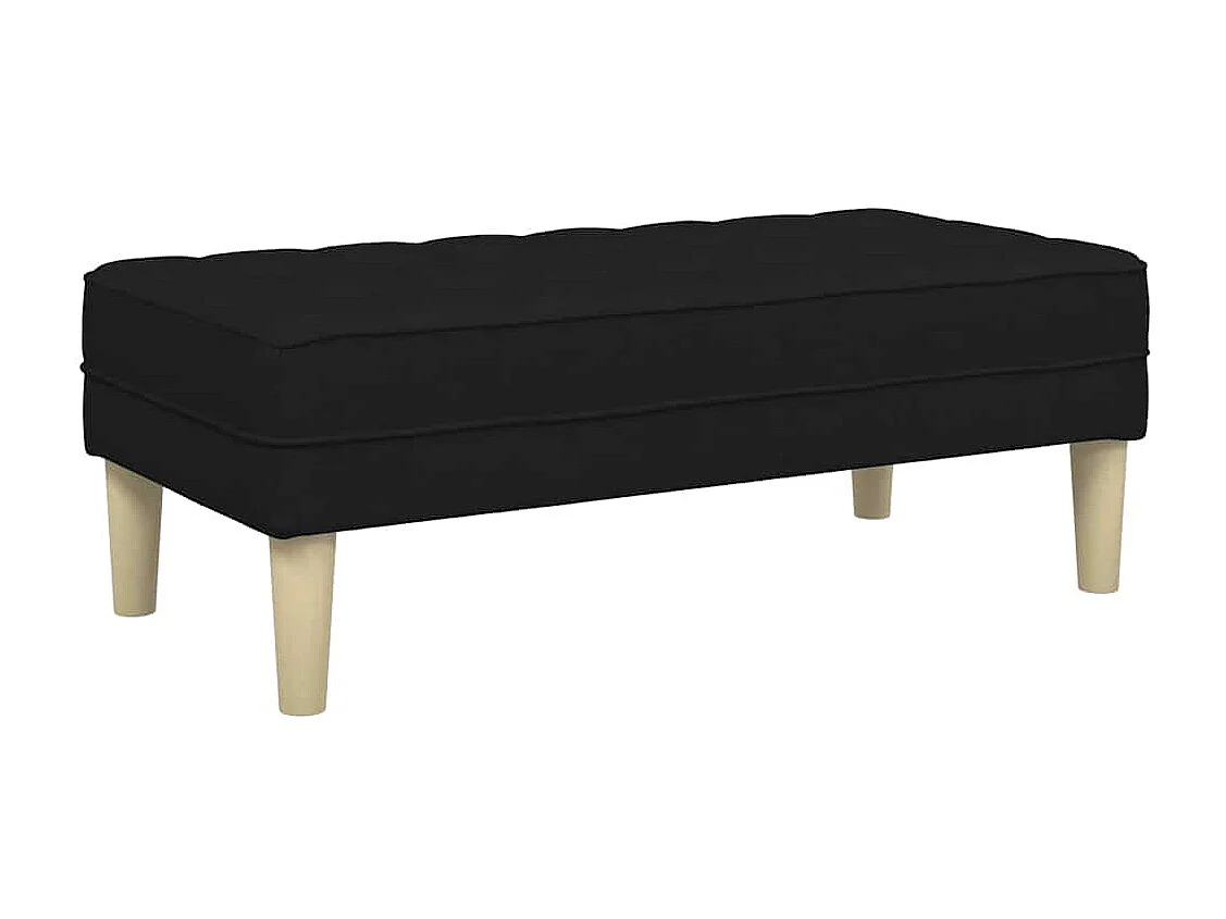 banc Noir 113 x 57 x 39 cm tissu