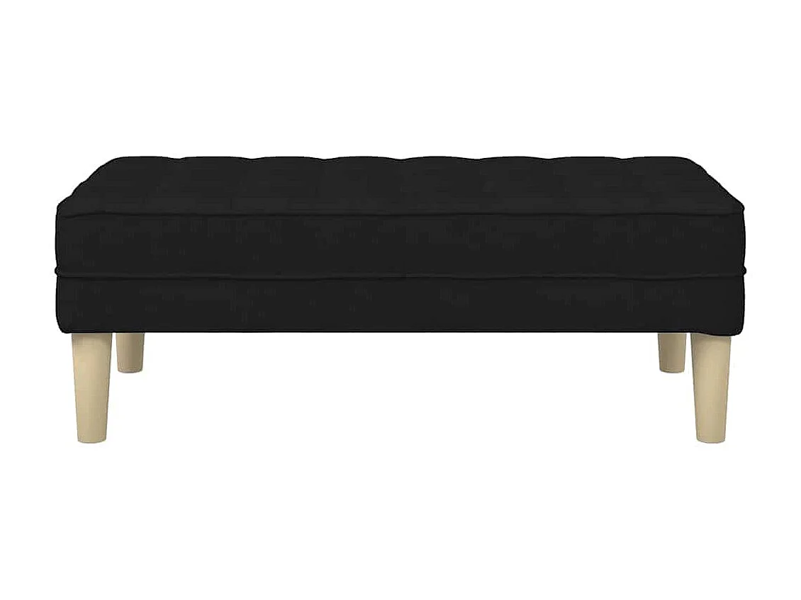 banc Noir 113 x 57 x 39 cm tissu