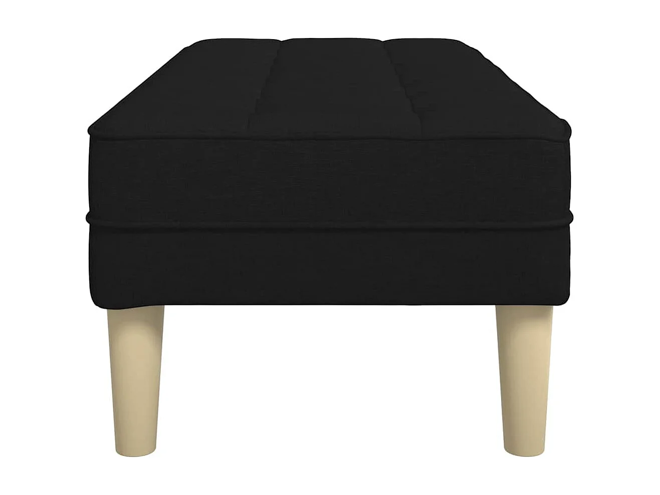 banc Noir 113 x 57 x 39 cm tissu