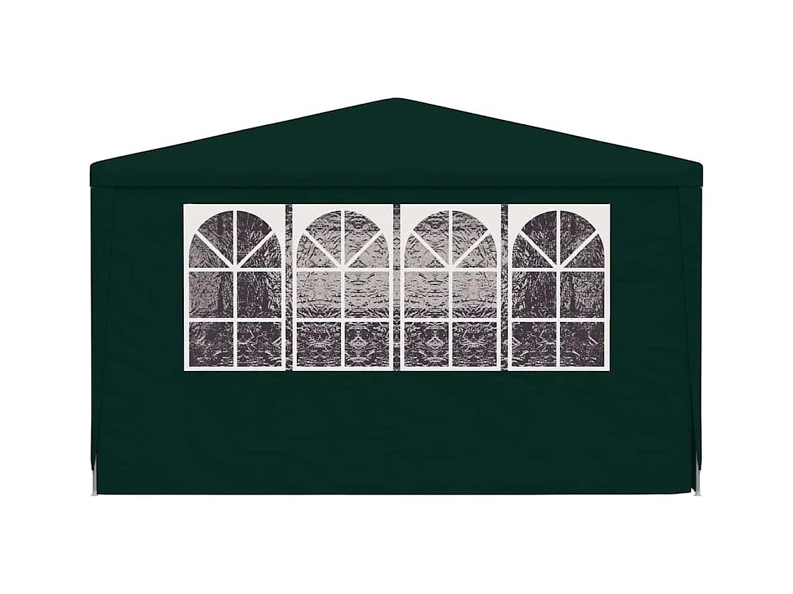 Empfangszelt mit Seitenwänden 4x9 m Grün 90 g/m²