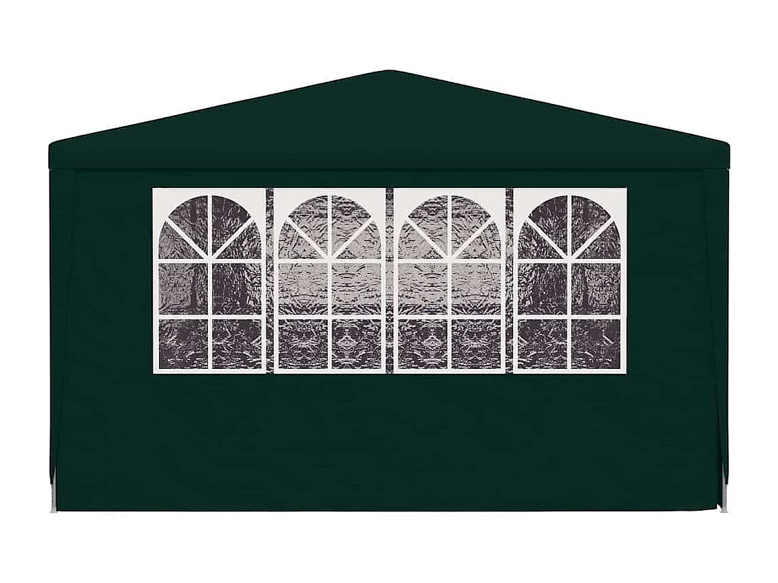 Carpa de recepción con paredes laterales 4x9 m Verde 90 g/m²