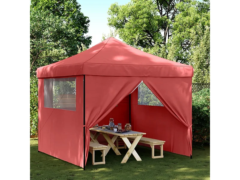 Carpa de recepción plegable emergente con 4 paredes laterales