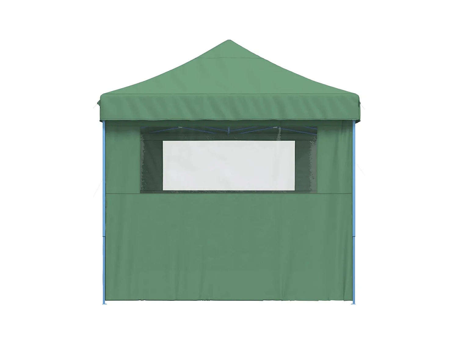 Carpa de recepción plegable emergente de 3 lados verde