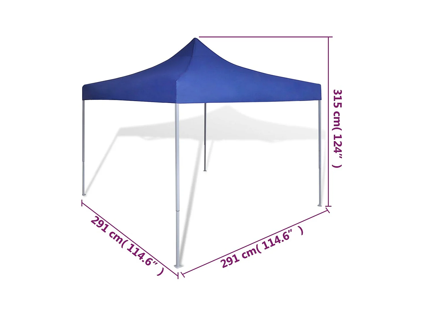 Tienda plegable Azul 3 x 3 m