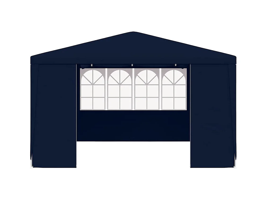 Carpa de recepción con paredes laterales 4x4 m Azul 90 g/m²