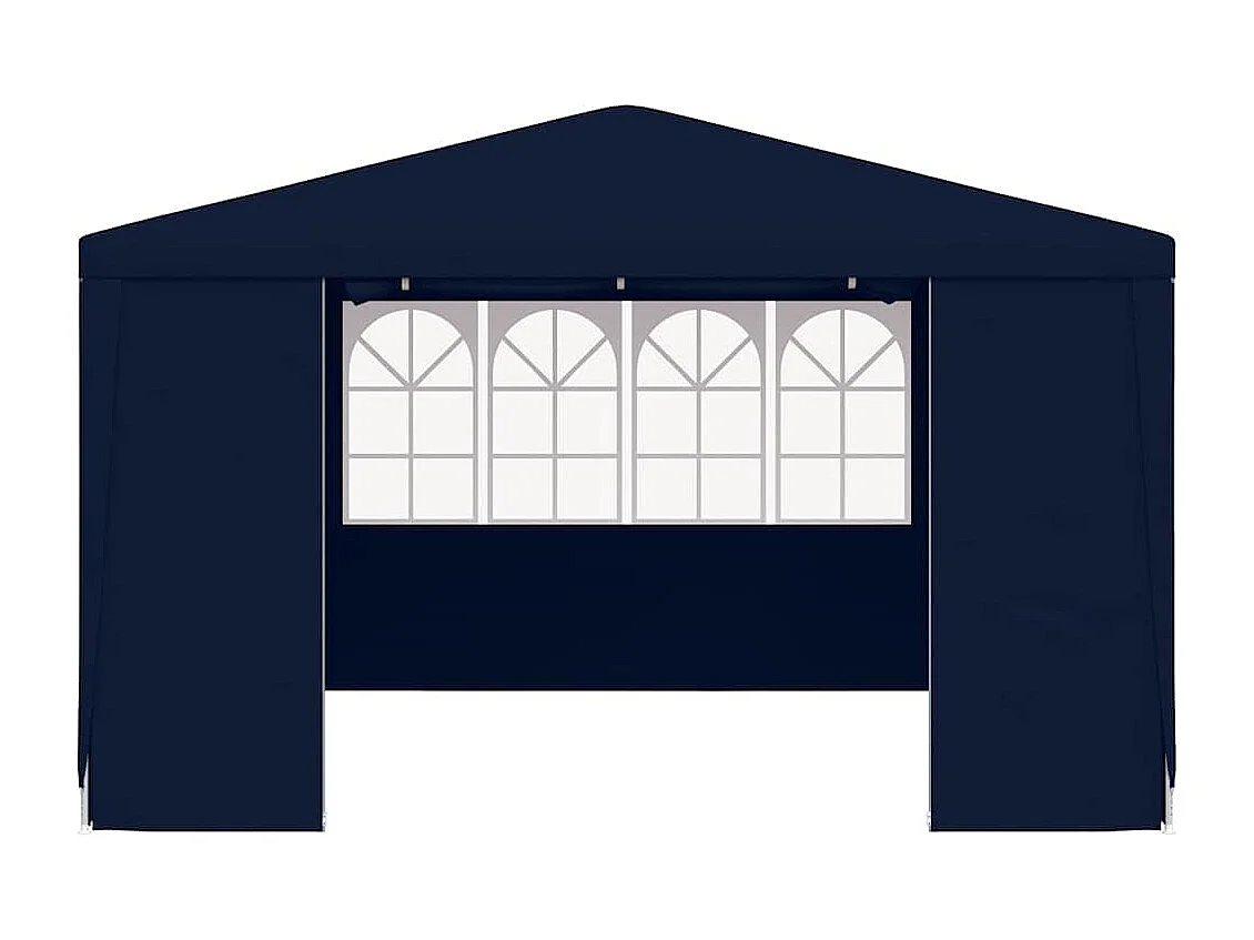 Carpa de recepción con paredes laterales 4x4 m Azul 90 g/m²