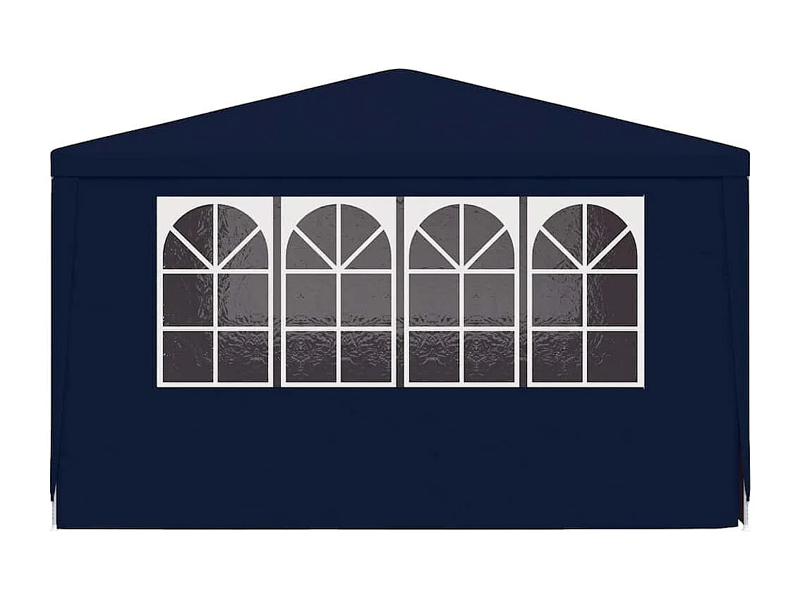 Carpa de recepción con paredes laterales 4x4 m Azul 90 g/m²