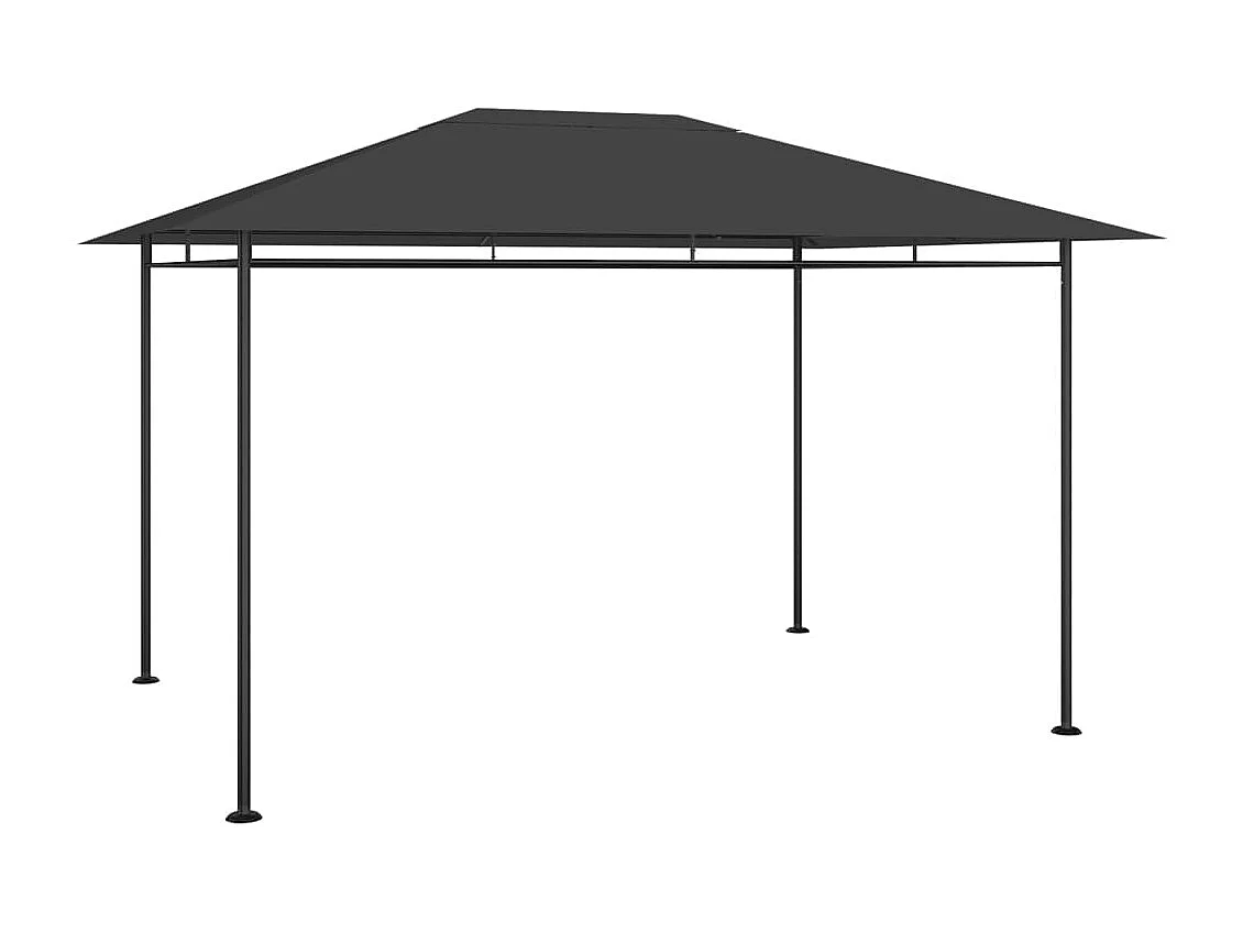 Belvedere 384x281x270 cm Antraciet 180 g/m²