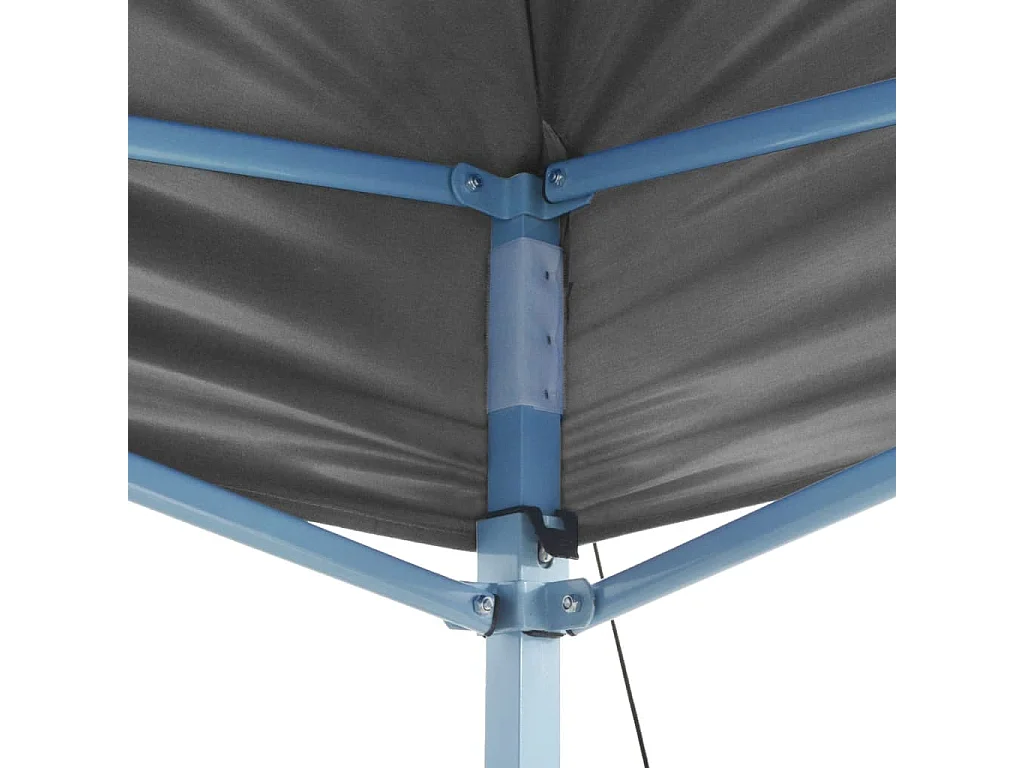 Tente de réception escamotable avec 2 parois 3x3 m Anthracite