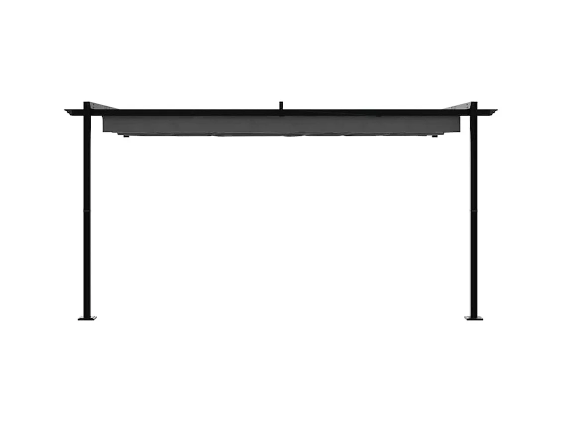 Cenador de pared de acero color antracita