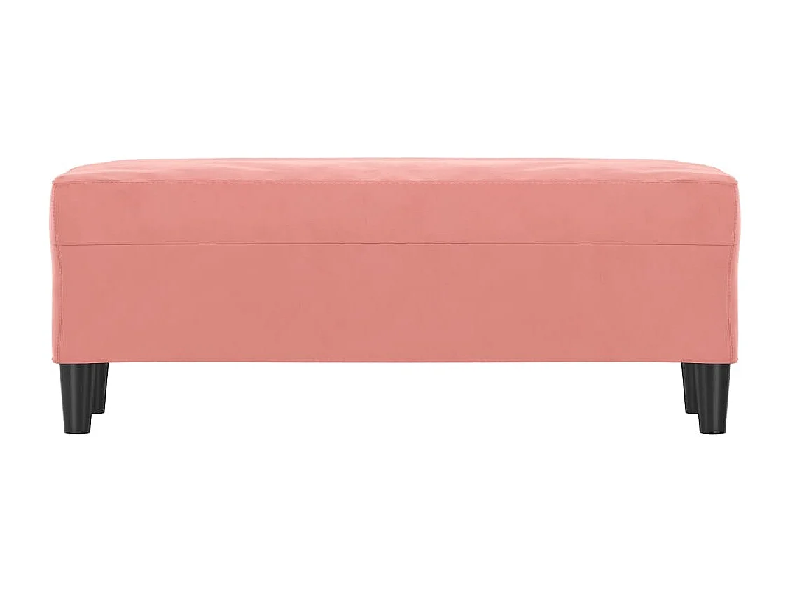 Banc Rose 100x35x41 cm Velours