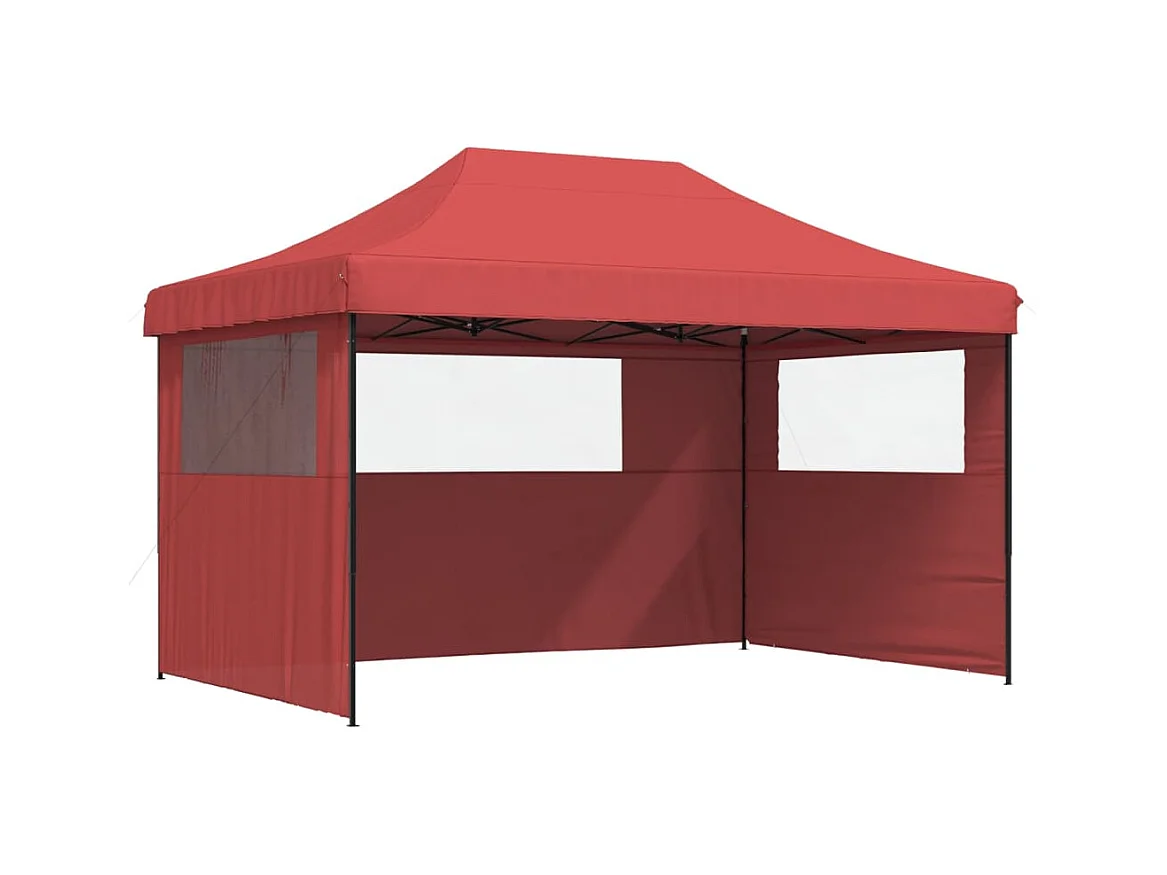 Carpa plegable para fiestas con 3 paredes laterales