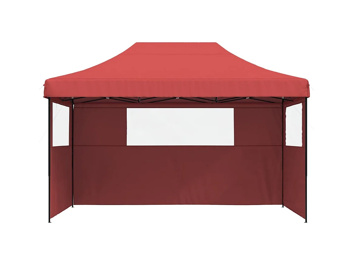 Carpa plegable para fiestas con 3 paredes laterales