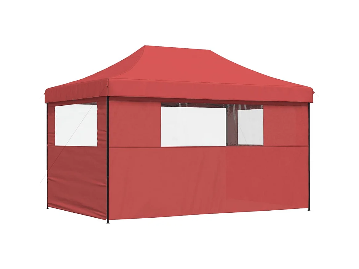 Carpa plegable para fiestas con 3 paredes laterales