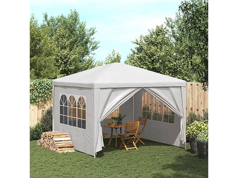 Carpa de recepción blanca de 3 x 3 m