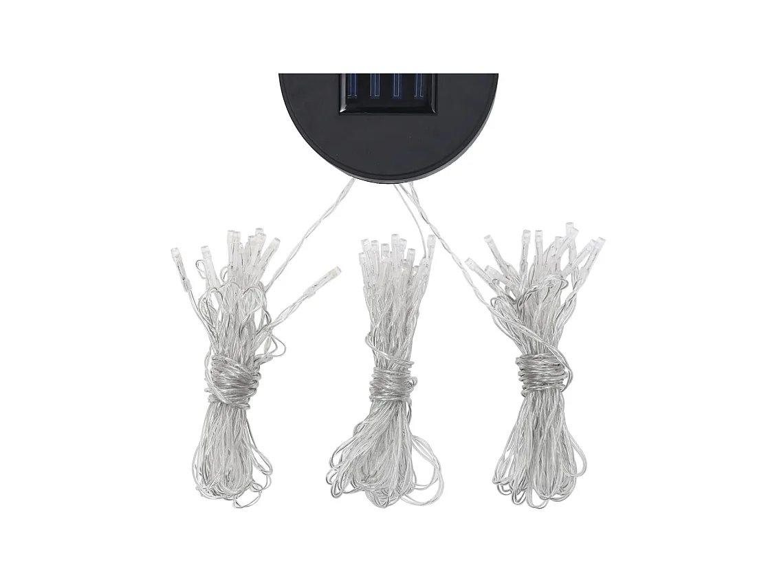 Pérgola y cortina con guirnalda de luces LED 4x3 m Blanco crema