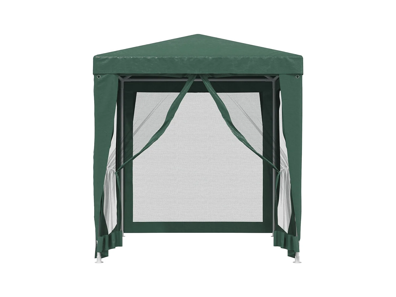 Carpa para fiestas con 4 paredes laterales de malla Verde 2x2 m HDPE