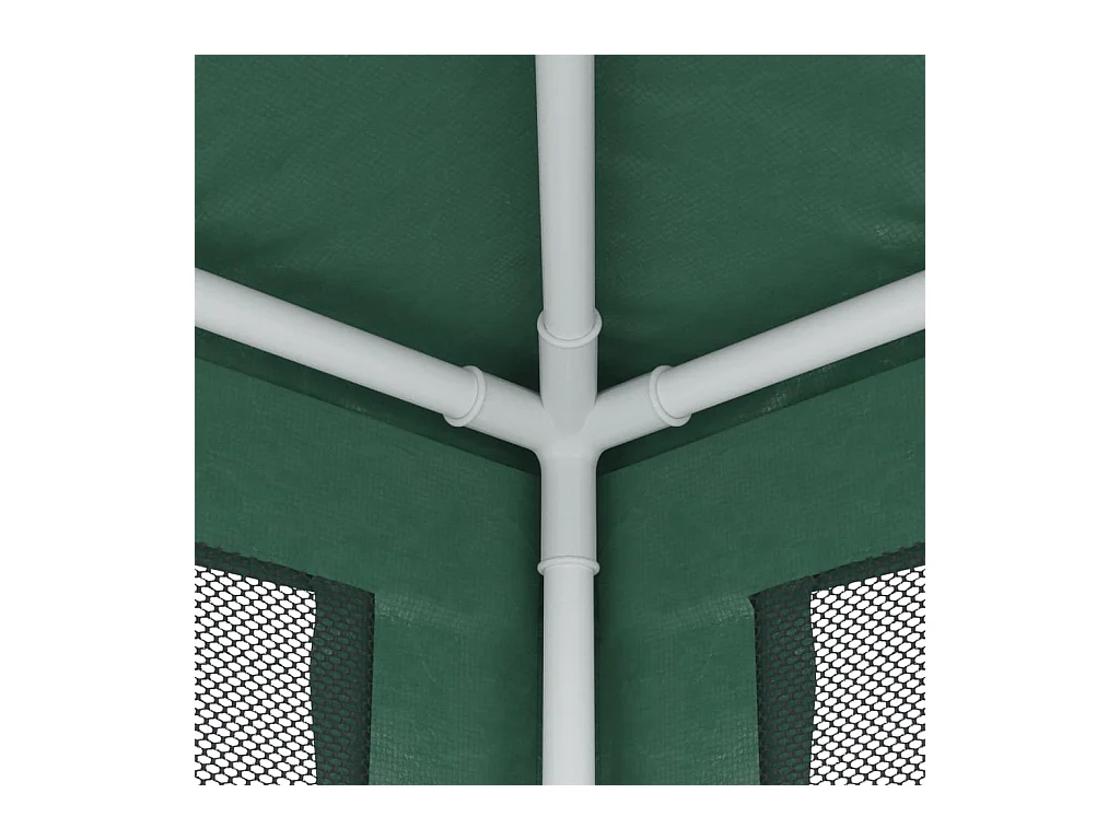 Carpa para fiestas con 4 paredes laterales de malla Verde 2x2 m HDPE