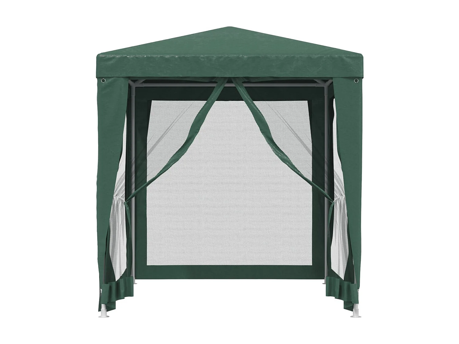 Carpa para fiestas con 4 paredes laterales de malla Verde 2x2 m HDPE