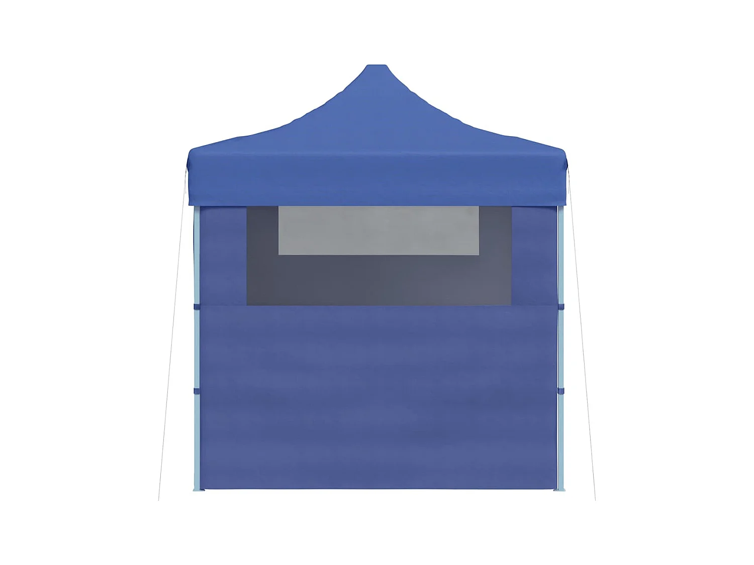 Carpa de recepción plegable de 3 paredes 3x4 m Azul Acero