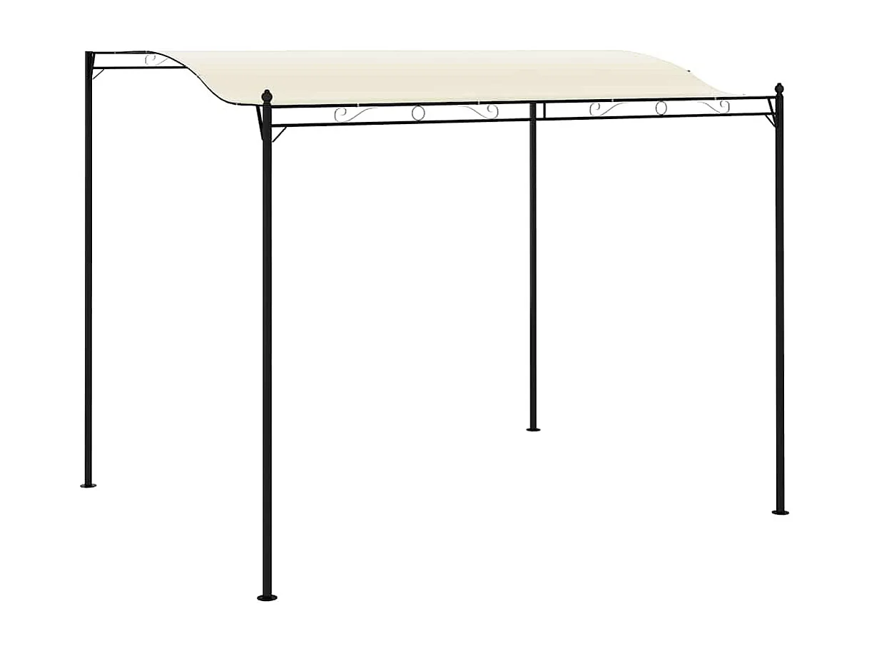 Tenda in tessuto bianco crema