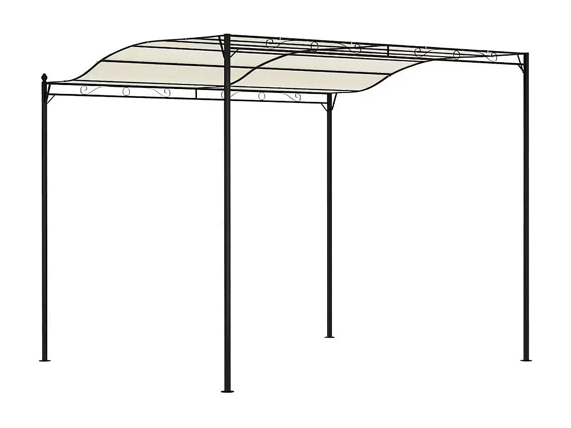 Tenda in tessuto bianco crema