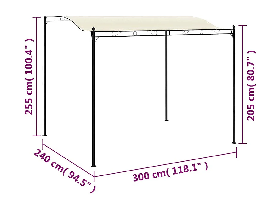 Tenda in tessuto bianco crema