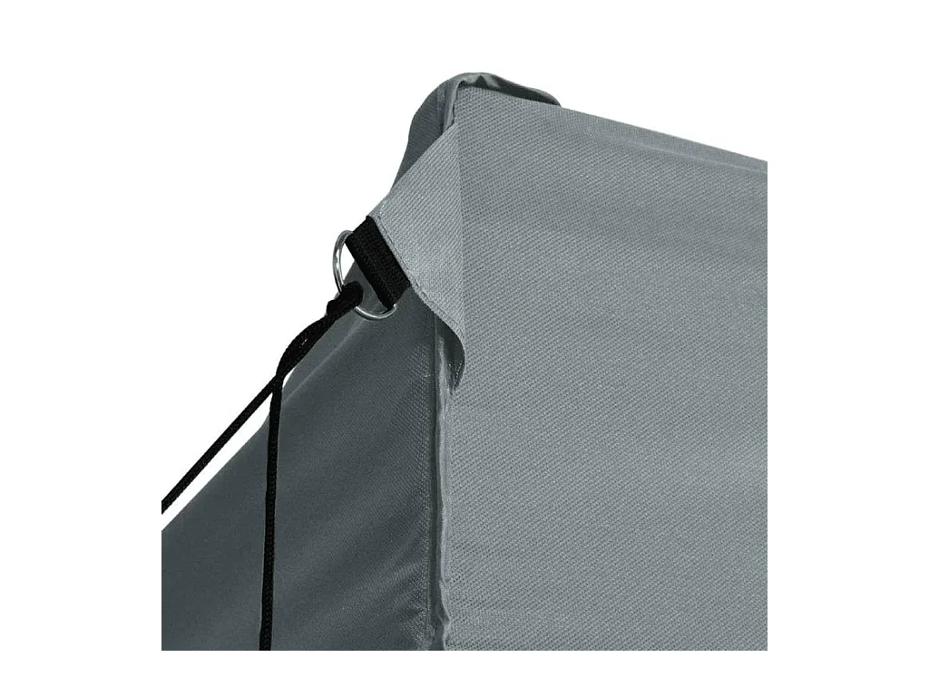 Opvouwbare ontvangsttent met 4 wanden 3x6 m Antraciet staal