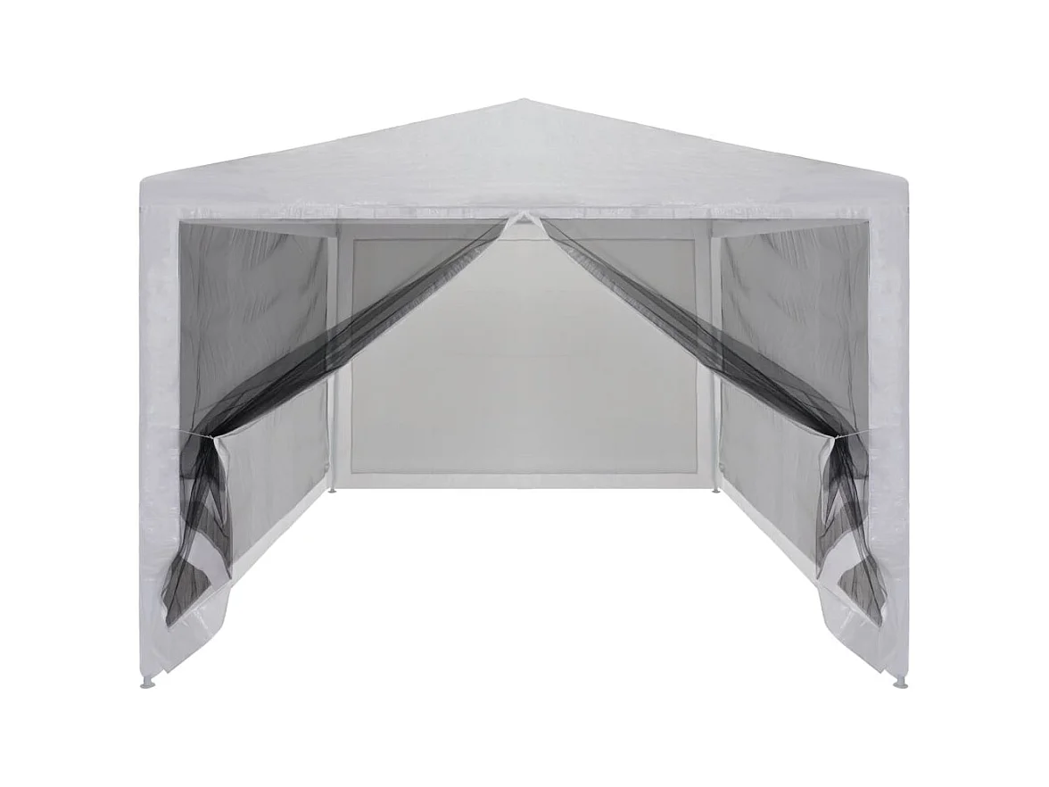 Carpa de recepción con 4 paredes de malla 4 x 3 m