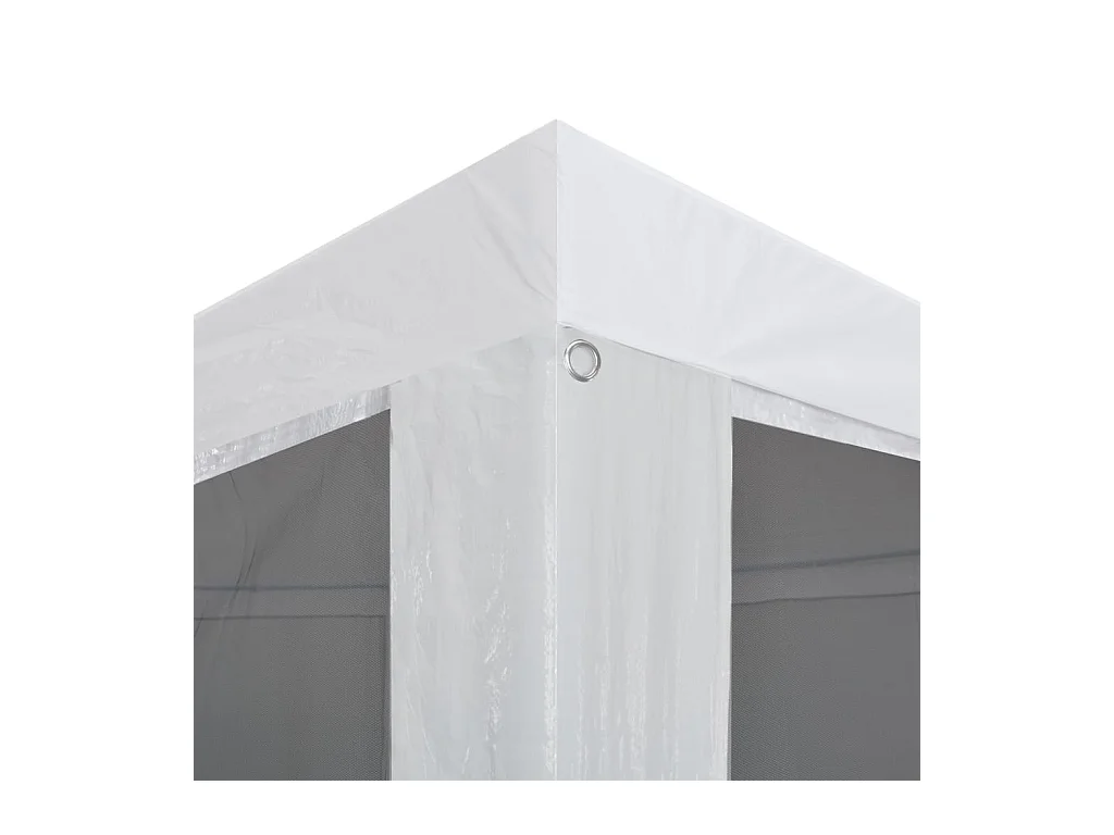 Carpa de recepción con 4 paredes de malla 4 x 3 m