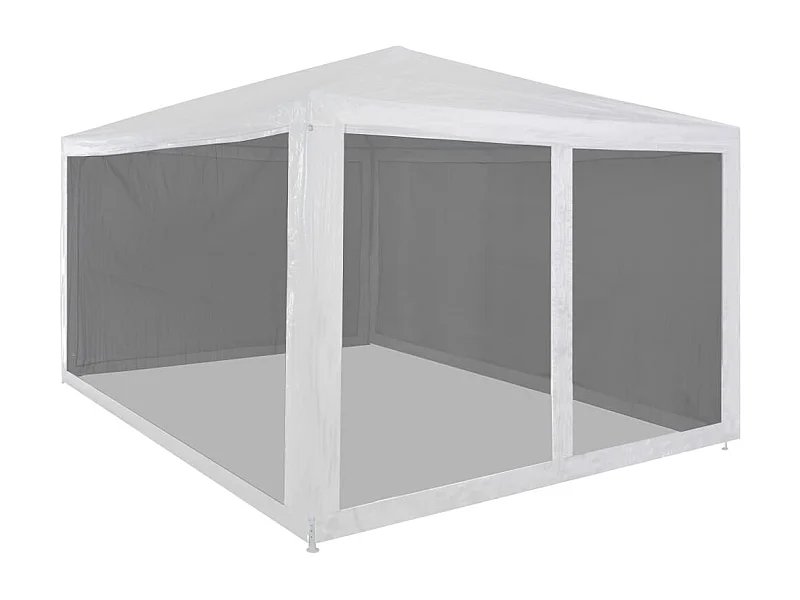 Tenda per ricevimenti con 4 pareti in rete 4 x 3 m