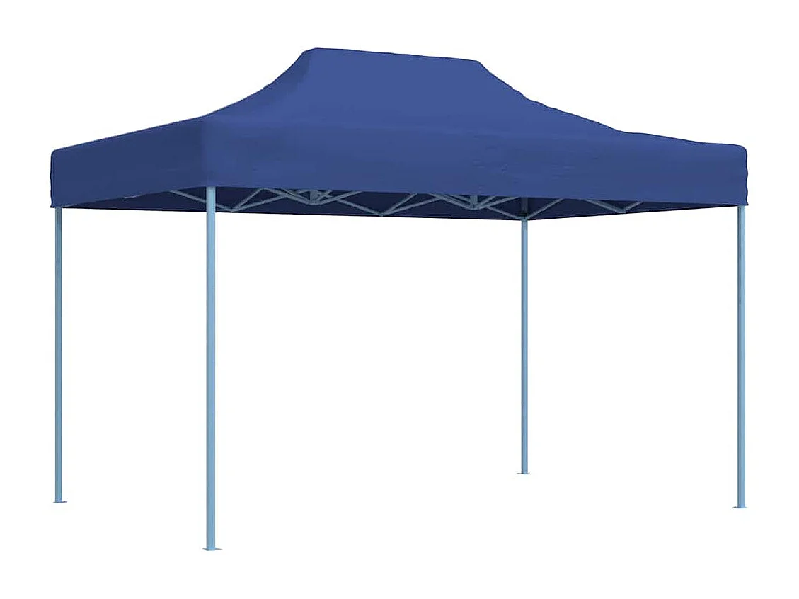 Tenda pieghevole professionale per ricevimenti 3x4 m Blu Acciaio