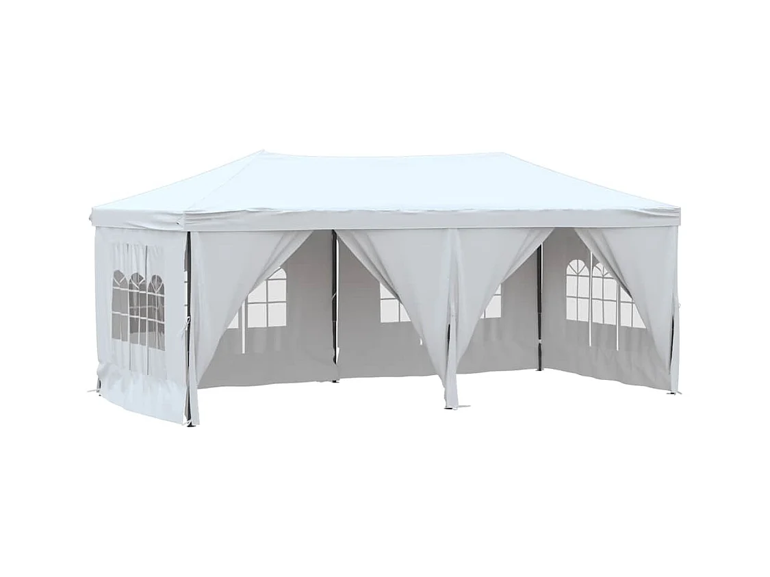 Carpa de recepción plegable con paredes Blanca 3x6 m