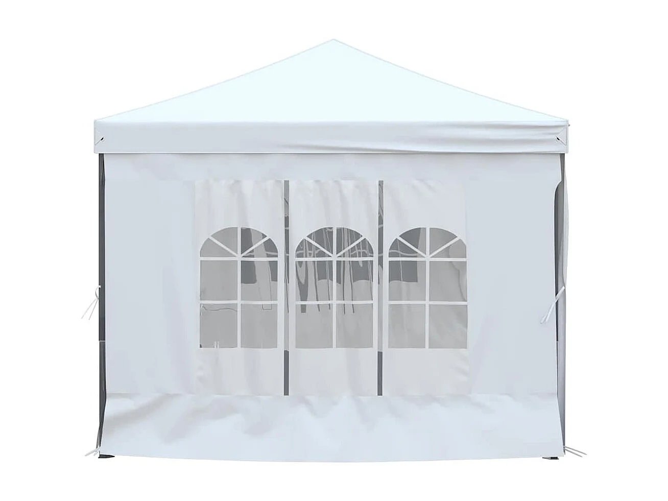 Carpa de recepción plegable con paredes Blanca 3x6 m