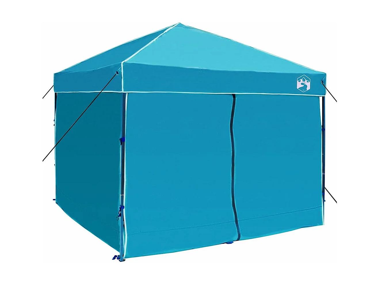 Carpa plegable de tela azul 250 x 250 cm