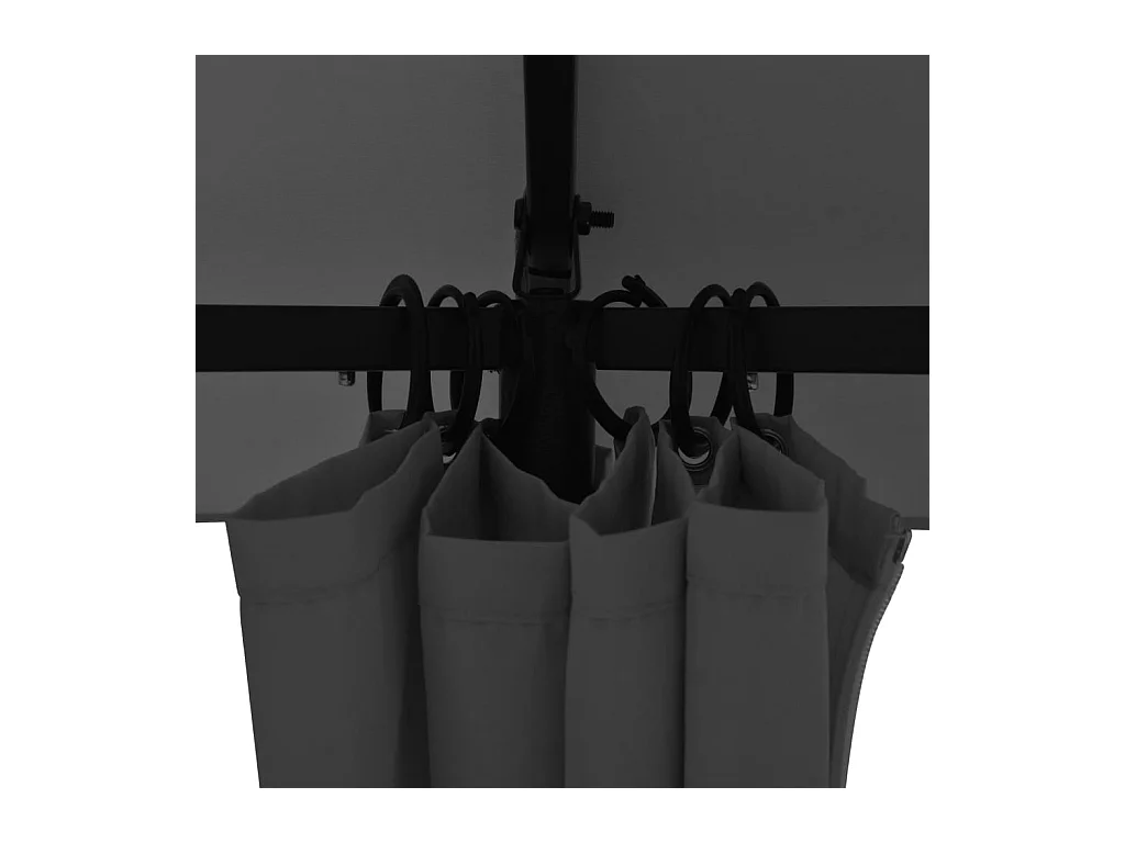 Gartenzelt Festzelt mit Vorhängen Sechseckig 360 x 265 cm