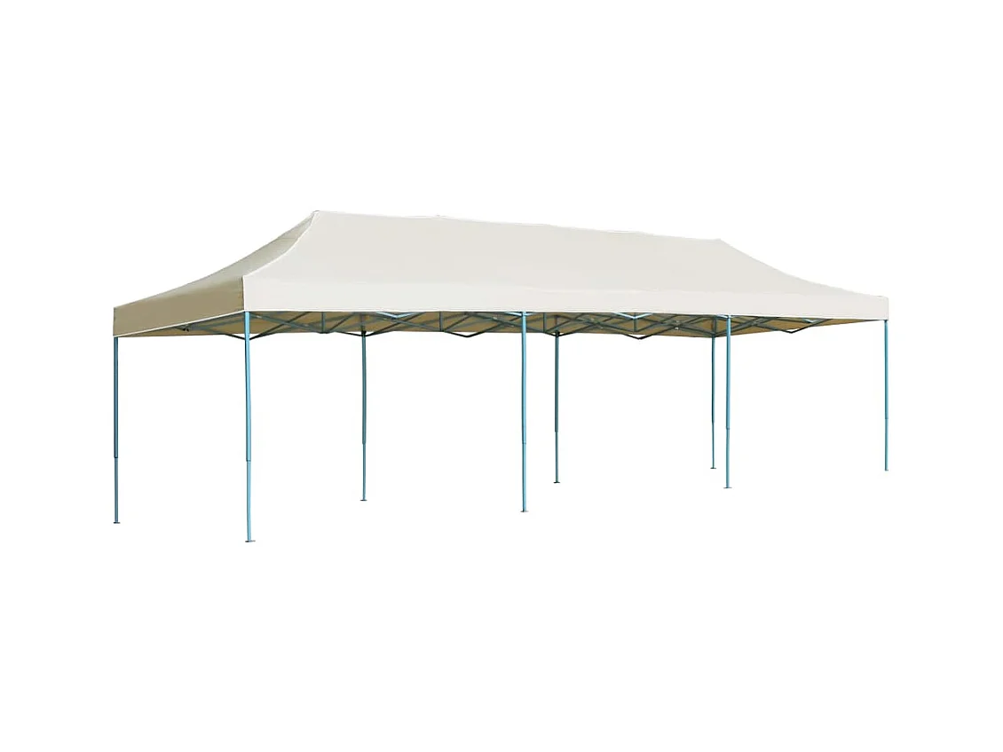 Carpa de recepción plegable emergente color crema de 3 x 9 m