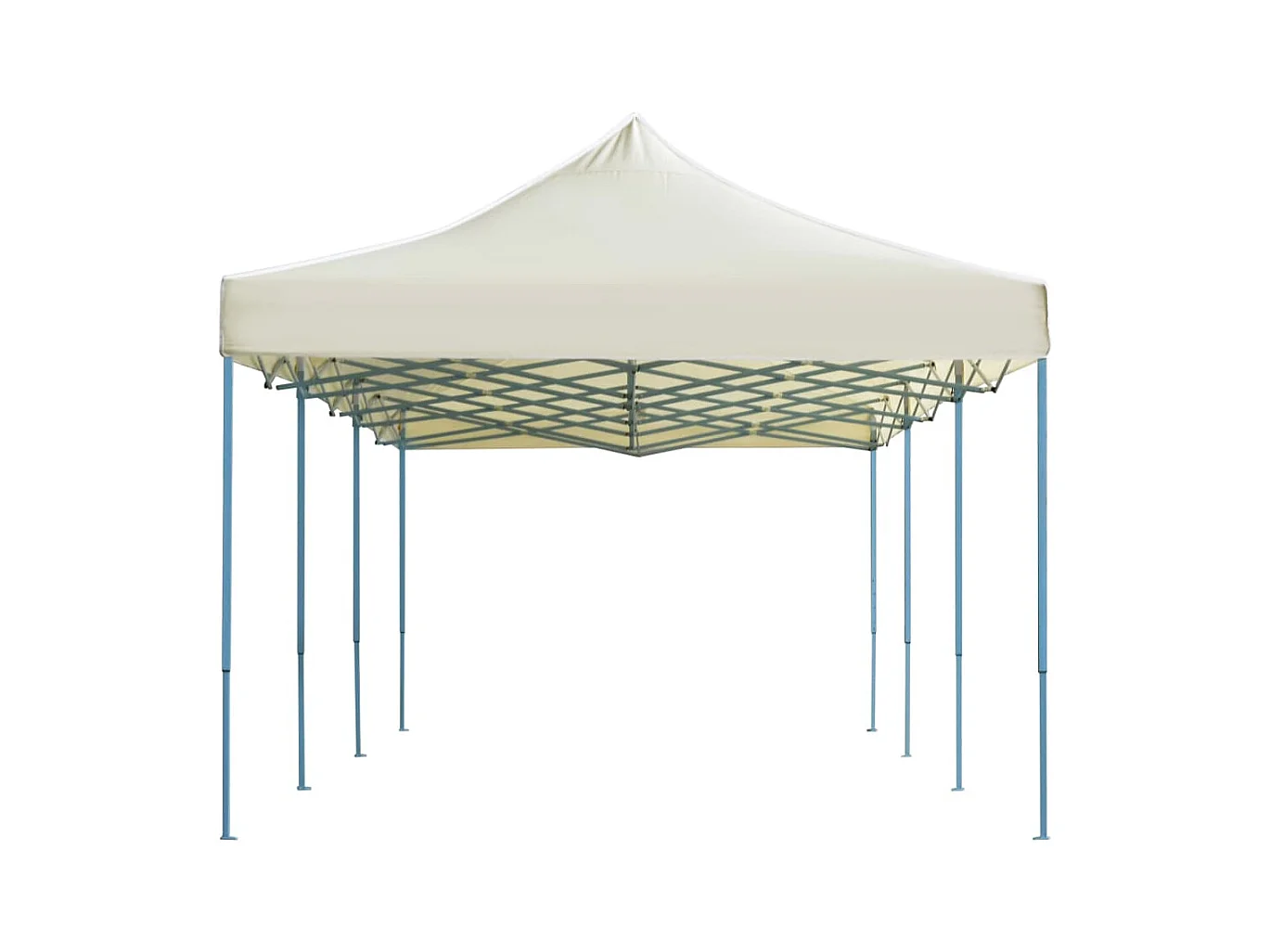 Carpa de recepción plegable emergente color crema de 3 x 9 m