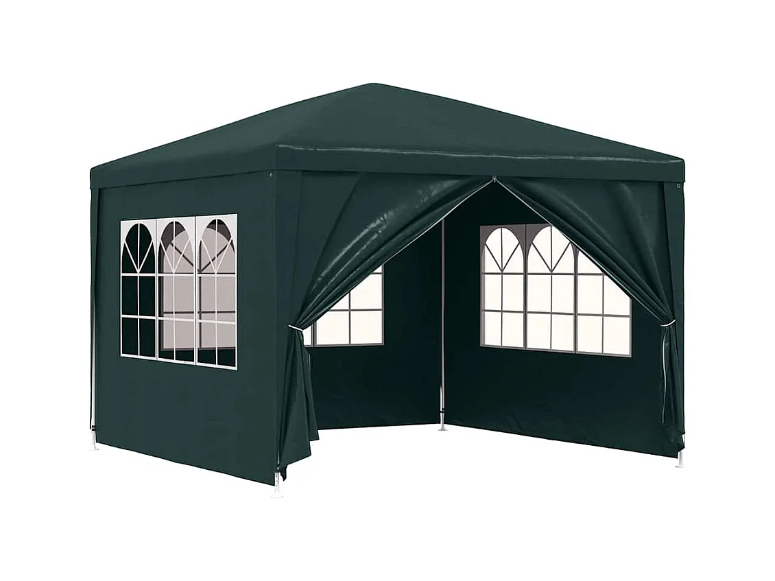 Carpa de recepción verde de 3 x 3 m