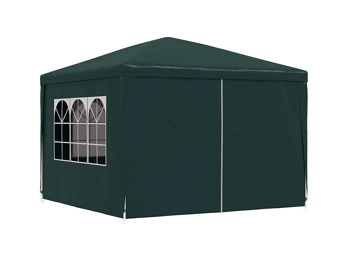 Carpa de recepción verde de 3 x 3 m