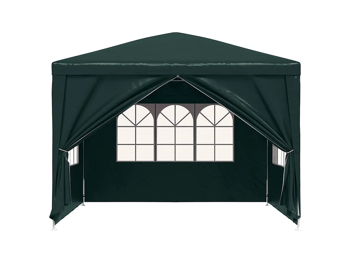 Carpa de recepción verde de 3 x 3 m