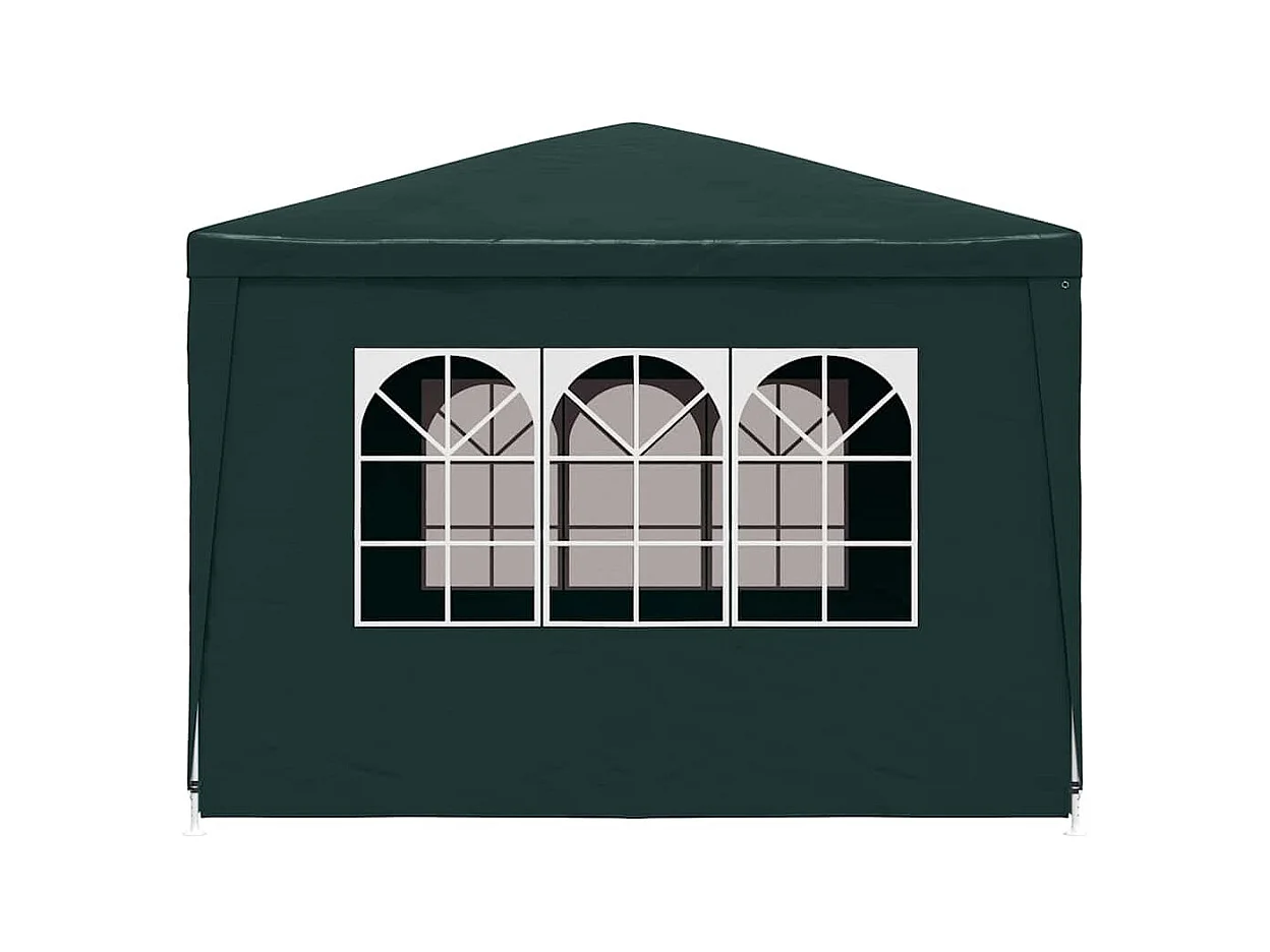 Carpa de recepción verde de 3 x 3 m