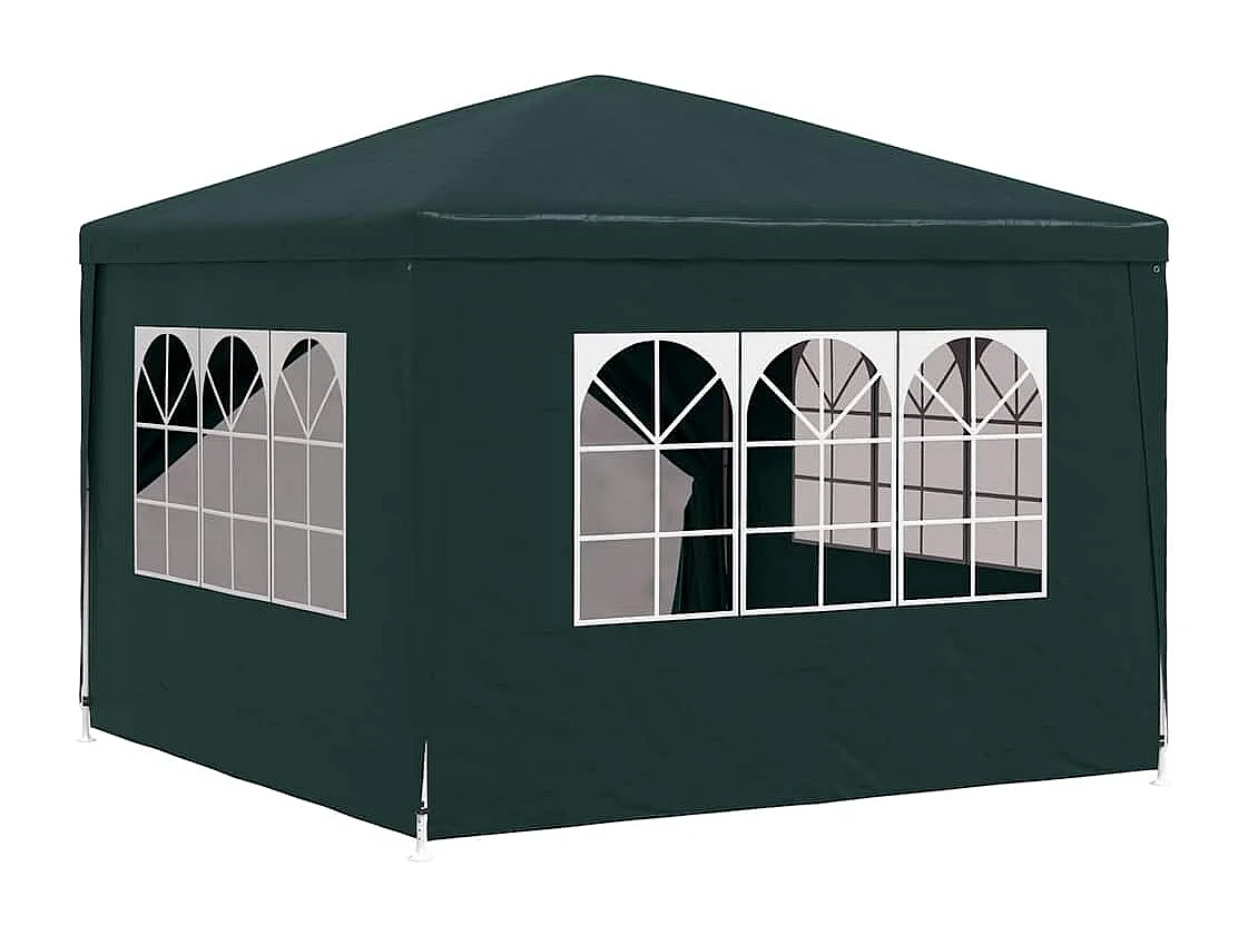 Carpa de recepción verde de 3 x 3 m