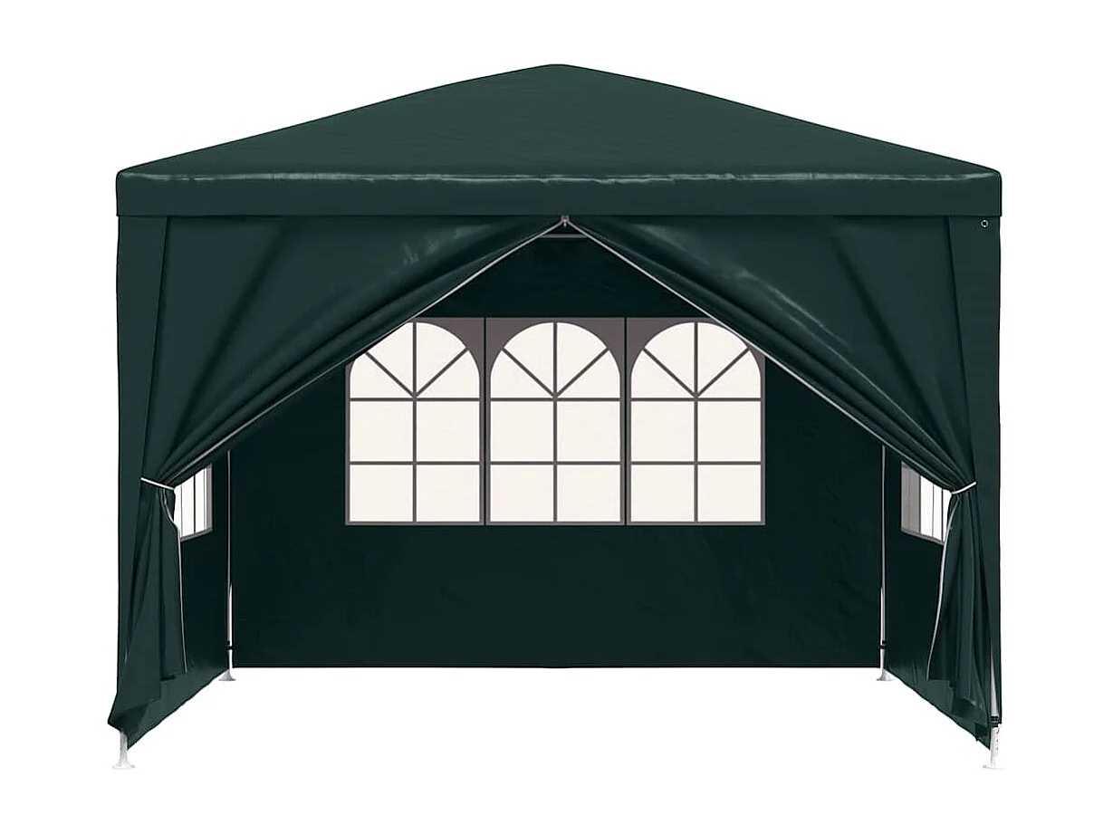 Carpa de recepción verde de 3 x 3 m