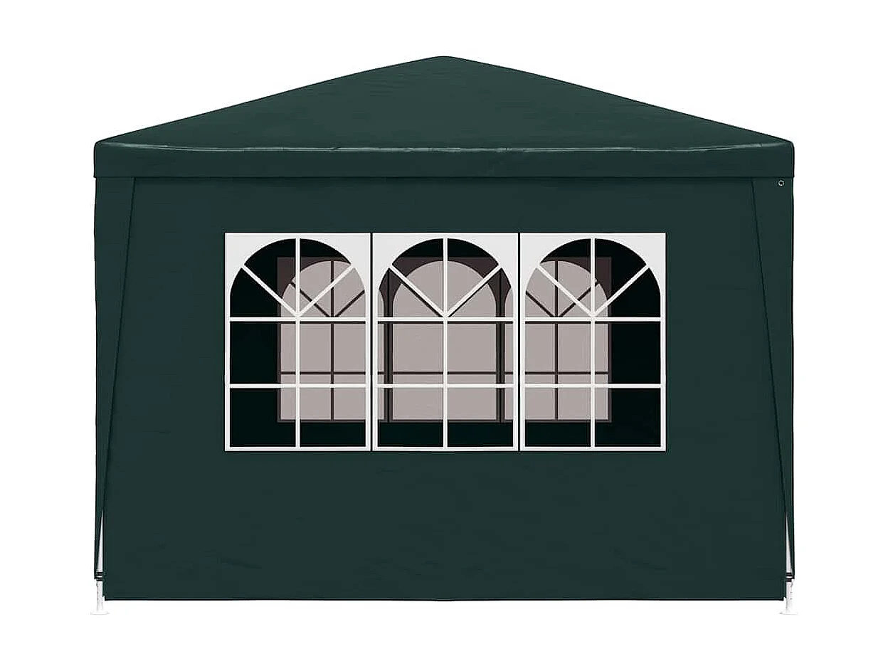 Carpa de recepción verde de 3 x 3 m