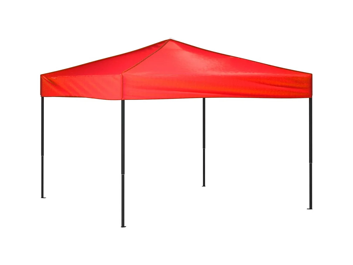 Carpa de recepción plegable roja de 3x3 m